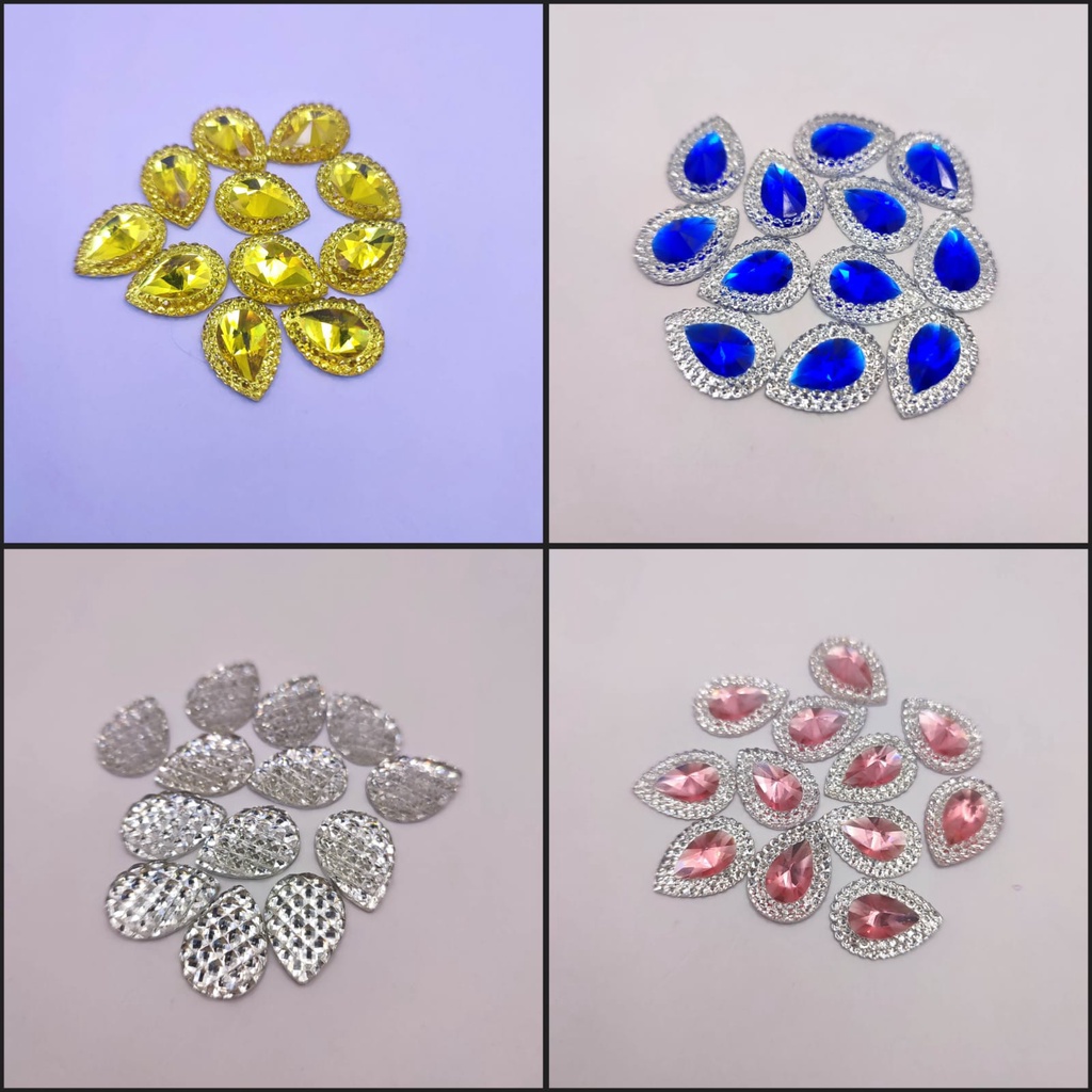 chatons para artesanato Gota com 100 unidades