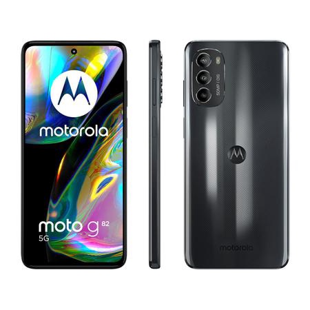 Smartphone Motorola Moto G82 128GB Preto 5G Octa-Core 6GB RAM 6,6” Câm. Tripla + Selfie 16MP