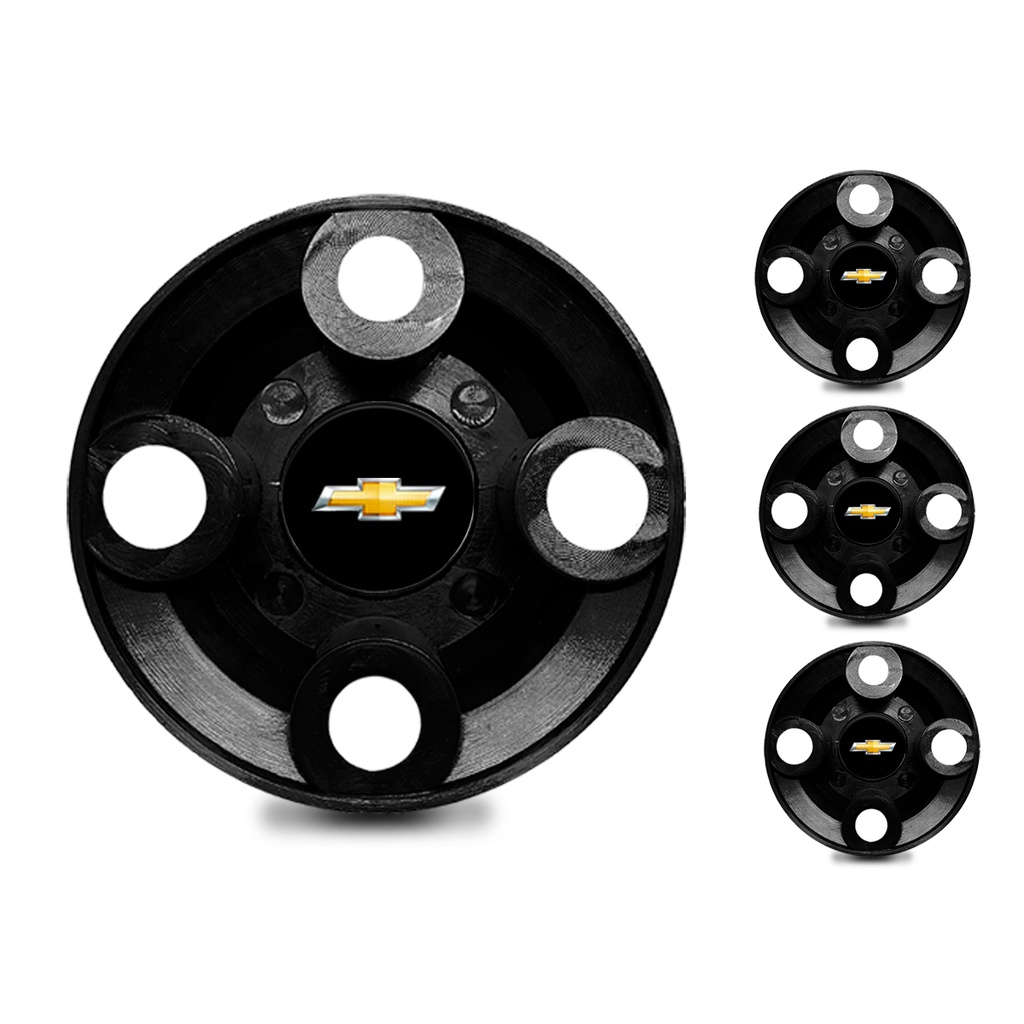 Kit 4 Calotinhas Miolo Para Centro de Roda Estepe GM Chevrolet Prisma Onix Cruze Corsa Vectra Agile Cobalt Todos em Oferta na Shopee