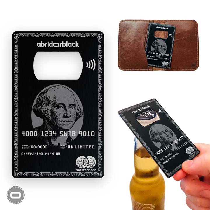 Abridor de Garrafas Cartão Premium Money Personalizado Custom em Oferta na Shopee