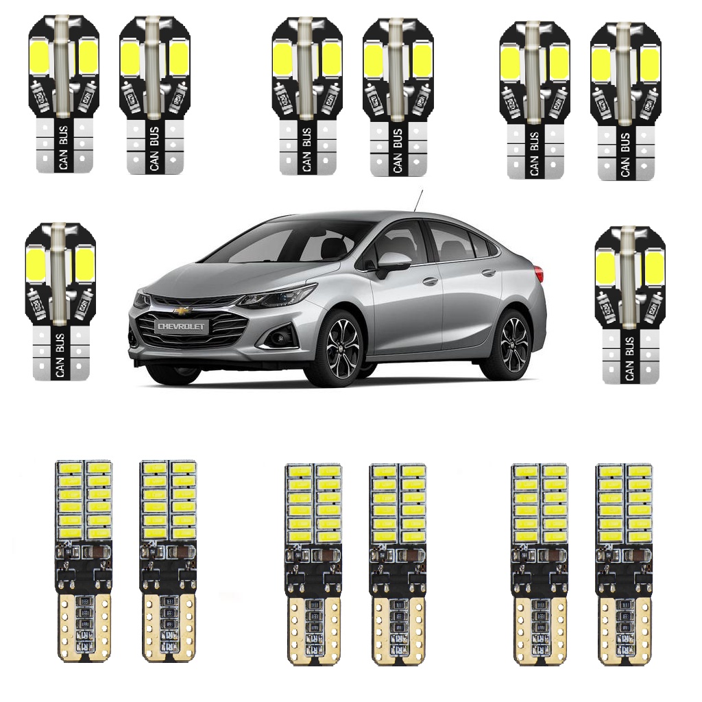 Kit Lampadas Led Chevrolet Cruze 2017/2018 - Envio Imediato em Oferta na Shopee