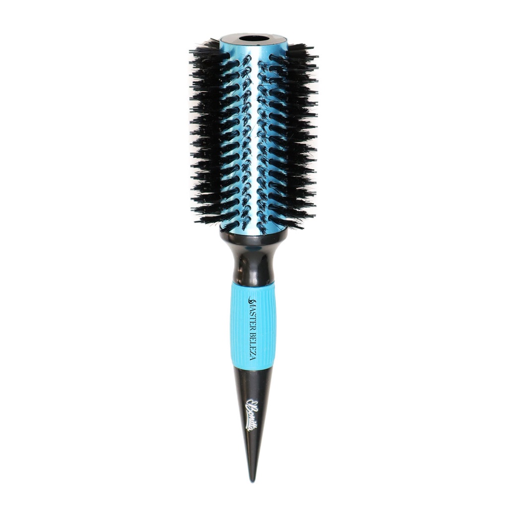 Escova De Cabelo Thermal Metallic Pro Resistant 64mm Azul C/ Preto