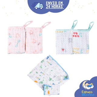 PANINHO DE BOCA SOFT ESPECIAL KARINHO C/PRENDEDOR DE CHUPETA 25CM x 25CM 2 UND