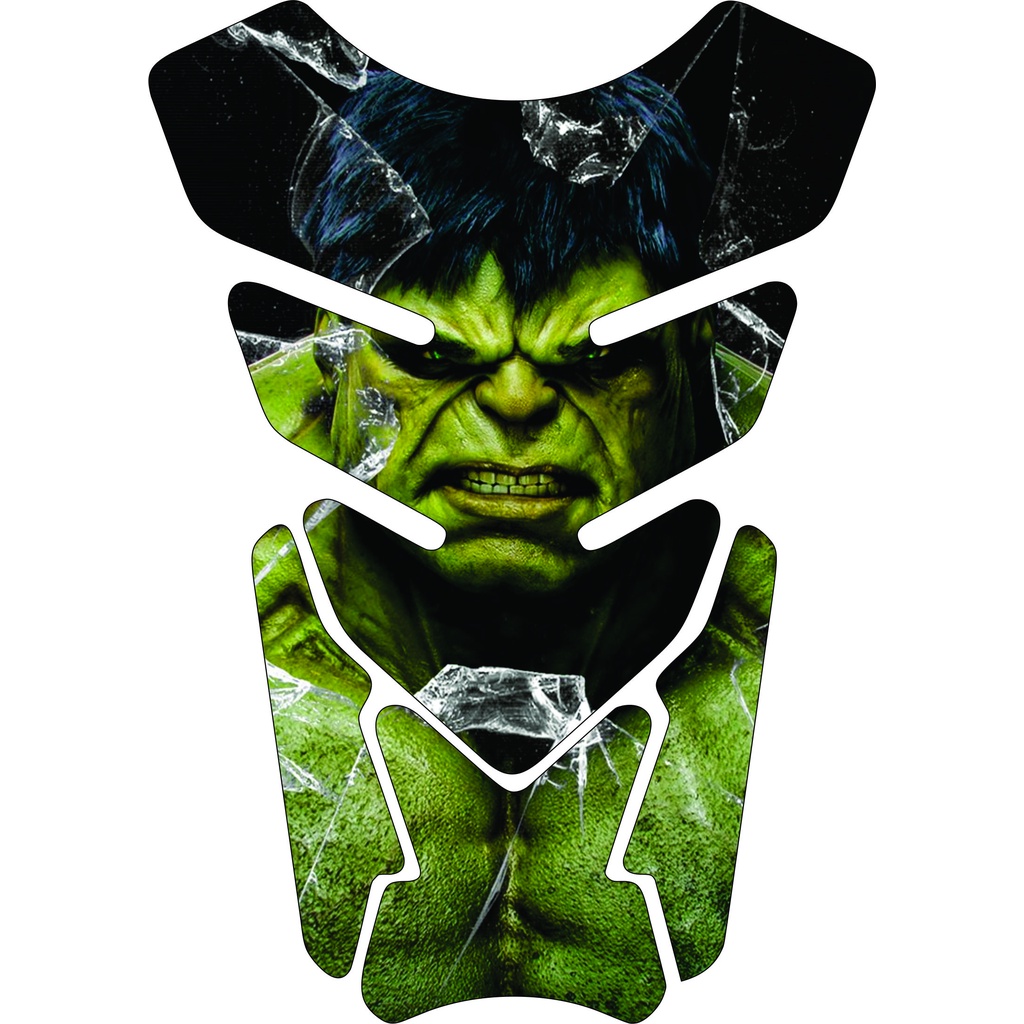 Protetor De Tanque Moto Resinado Tankpad Universal O incrivel Hulk Varios Modelos