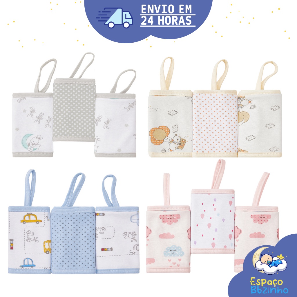 PANINHO DE BOCA PAPI MALHAS COM PRENDEDOR DE CHUPETA ESTAMPADO 28cm x 28cm CONTEM 03 UN em Oferta na Shopee