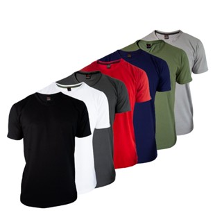 Kit 7 Camisetas Basicas Masculinas Original cores sortidas Academia Treino 100% Confortável
