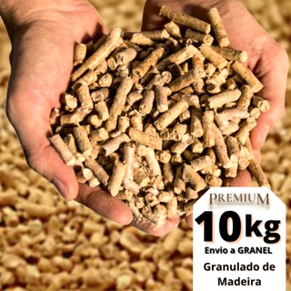 10 kg de Granulado Areia Pinus de Madeira Top Premium para Gatos - A GRANEL