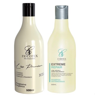 Kit Selante Selagem de Cabelo Fiocotex Orgânica Liss Premium 500ml