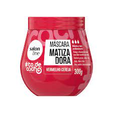 Máscara Matizadora to de cacho Vermelho Cereja 300g em Oferta na Shopee