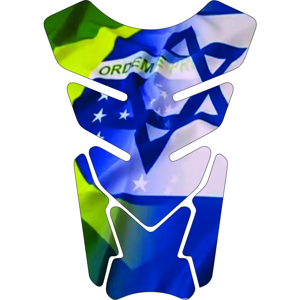 Protetor De Tanque Moto Resinado Tankpad Bandeira Varios países. 2158