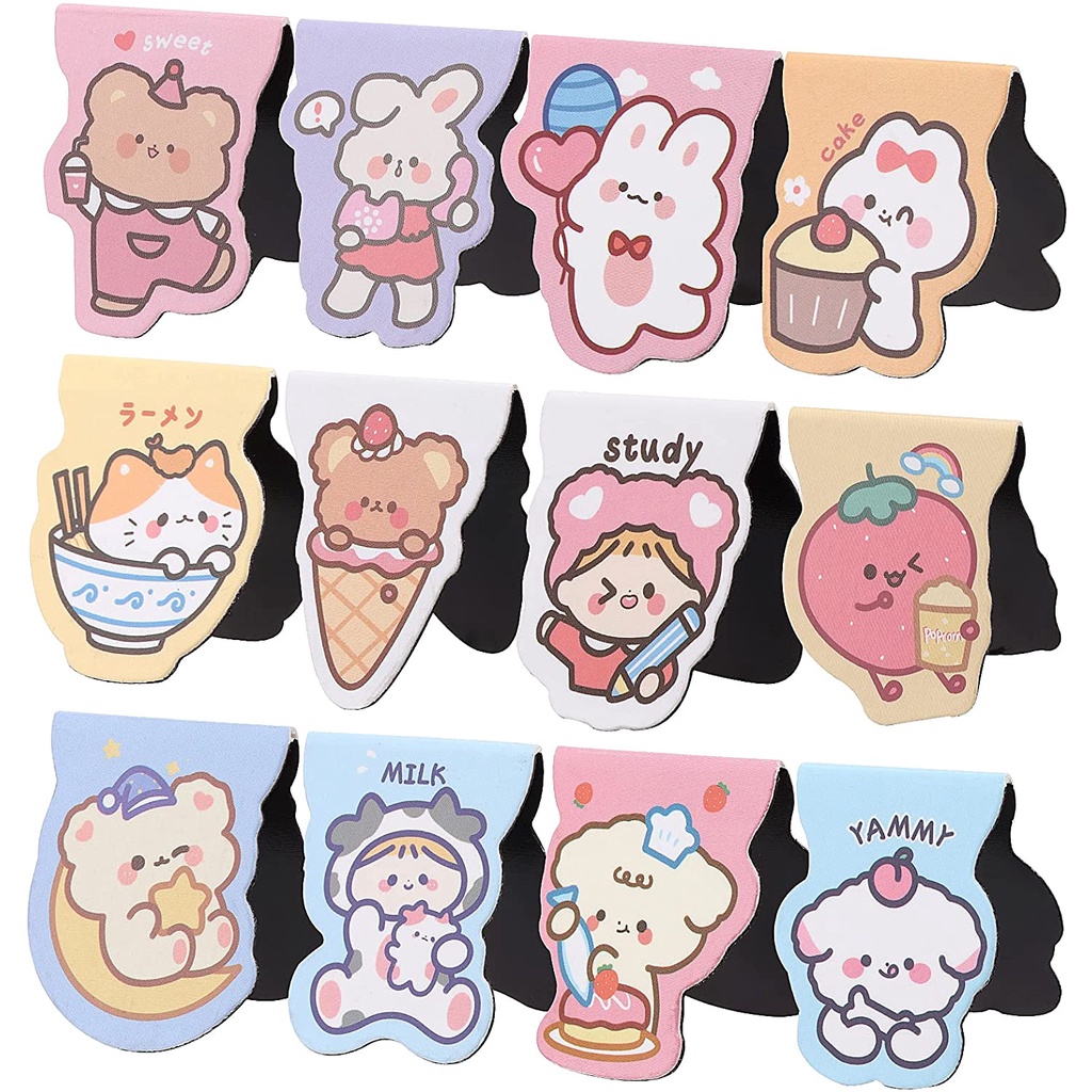 Marcadores Magnéticos 12Pcs Para Crianças Mulheres