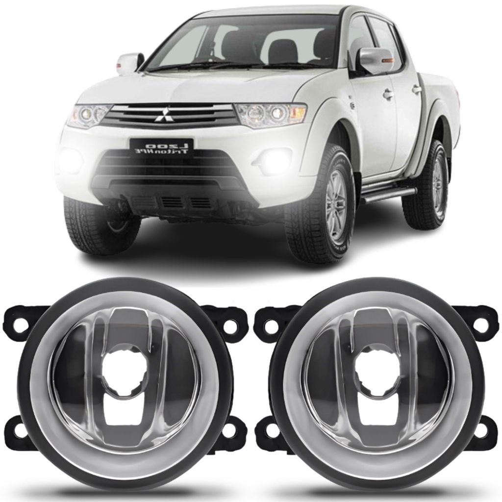 Par Farol Milha mitsubishi L200 Triton 2016 2017 2018 2019 em Oferta na Shopee
