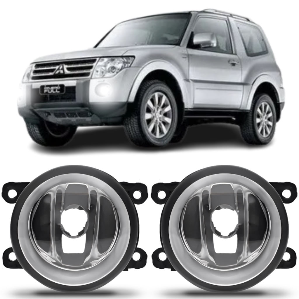 Par Farol Milha Mitsubishi Pajero Full 2007 2008 2009 2010 2011 2012 2013 em Oferta na Shopee