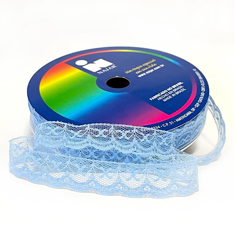 Fita de Renda Nylon nº5 Najar 21mm Rendinha Festa Junina