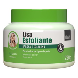 Creme Esfoliante Babosa e Colágeno 220g Biosoft