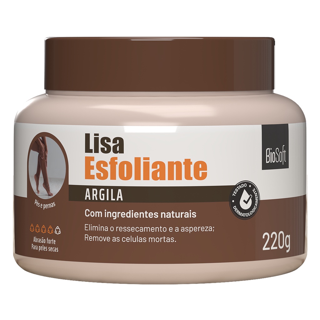 Creme Esfoliante Argila 220g Biosoft