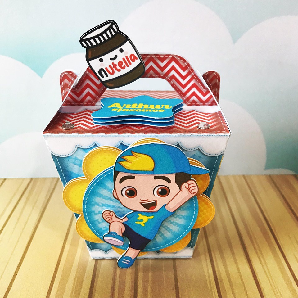 Kit  30 mimos personalizados Caixinhas para Aniversario LEMBRANCINHA DE FESTA TEMA: LUCCAS NETO/ cod.34 LEIA A DESCRIÇAO.