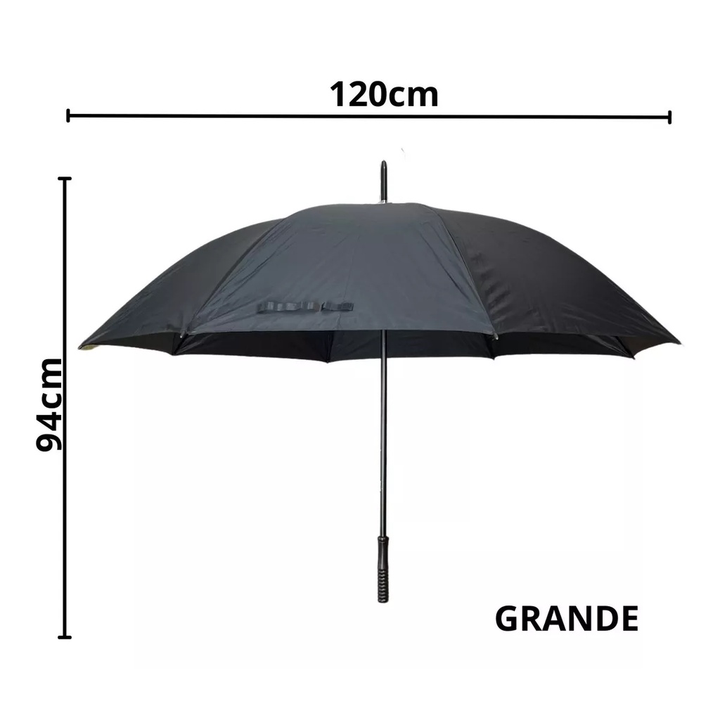 Guarda Chuva Grande Preto Cabo Reto Preço de Atacado
