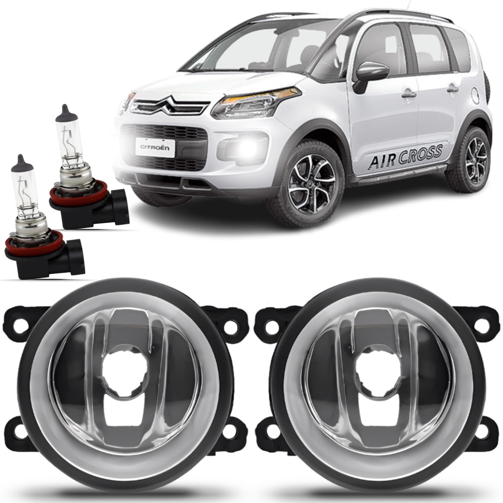 Par Farol Milha Citroen Aircross 2010 2011 2012 2013 2014 2015 + Lâmpada
