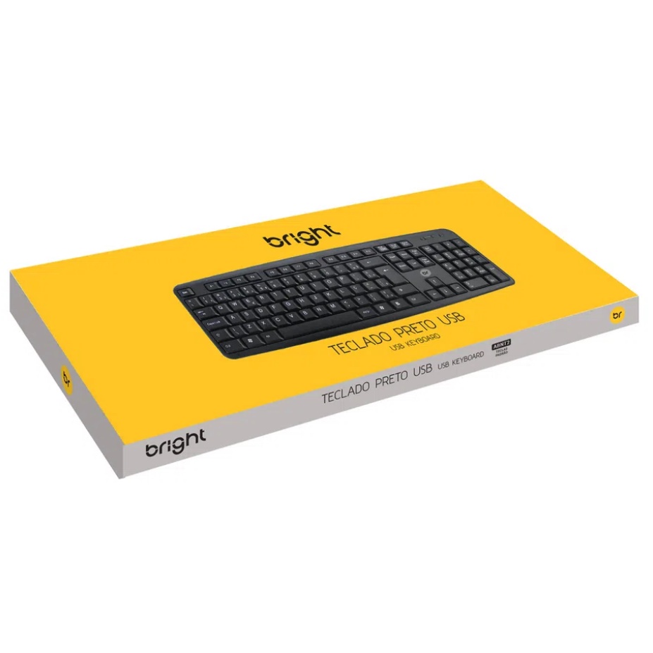 Teclado Bright Conexão USB ABNT2