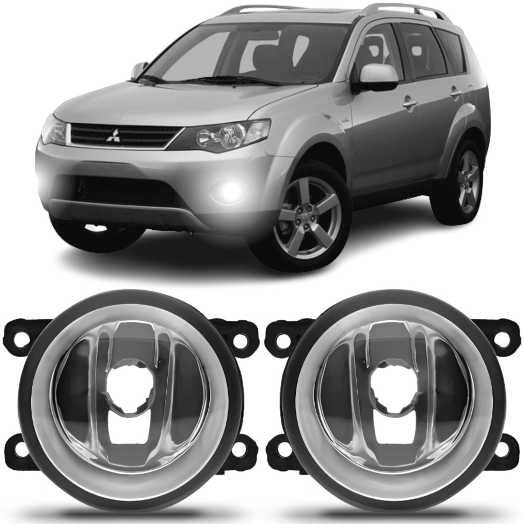 Par Farol Milha Mitsubishi Outlander 2007 2008 2009 2010 2011