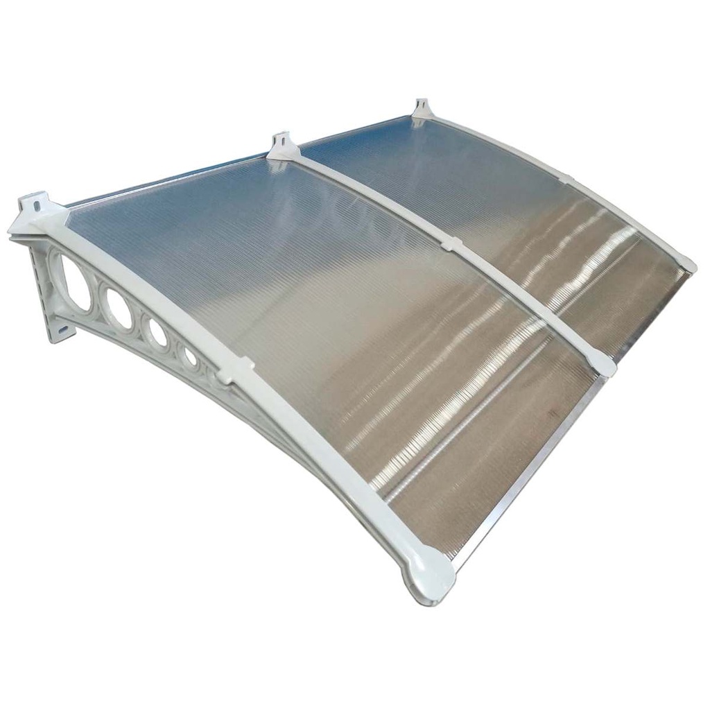 Toldo Policarbonato 1,80x0,70m - Cobertura para Janelas e Portas - Escolha a cor!