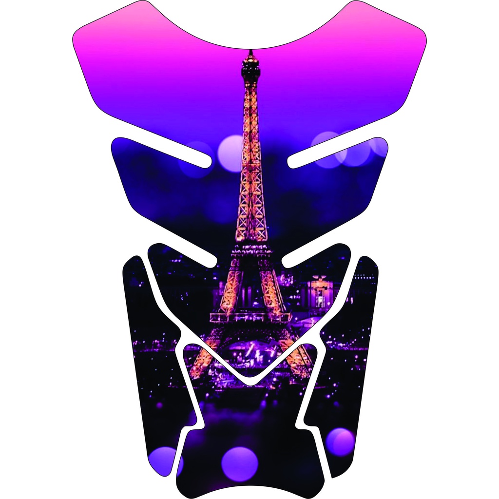 Protetor De Tanque Moto Resinado Tankpad Torre Eiffel Feminino para Meninas Varios Modelos