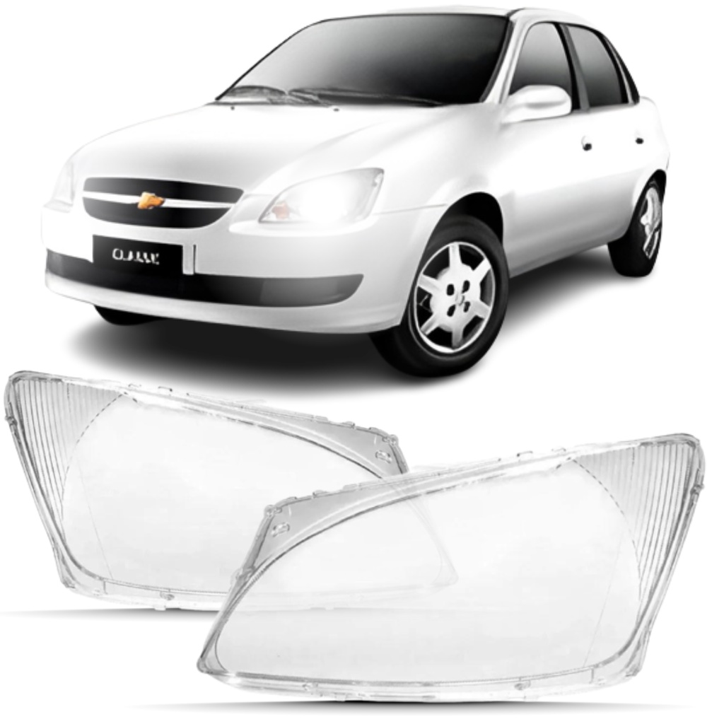 Par/UN Lente Farol Corsa Classic 2011 2012 2013 2014 2015 2016 Lentes