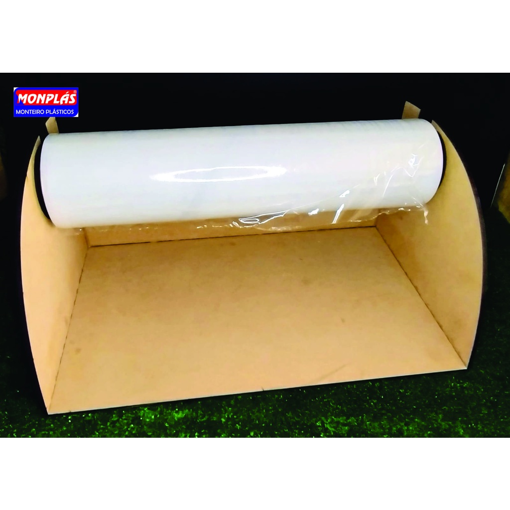 Suporte para Rolo de Plástico Filme Stretch em MDF