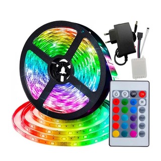 Fita Led 5M 10M Rgb A Prova D'Água 2835 300 Smd 12v Ip60 Lumi Enconomica Pronta Entrega