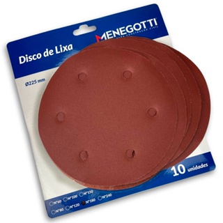Discos de Lixas 225mm kit 10 Para Lixadeira de Parede e Teto Girafa MLP 750 LED - Fixação em Velcro em Oferta na Shopee