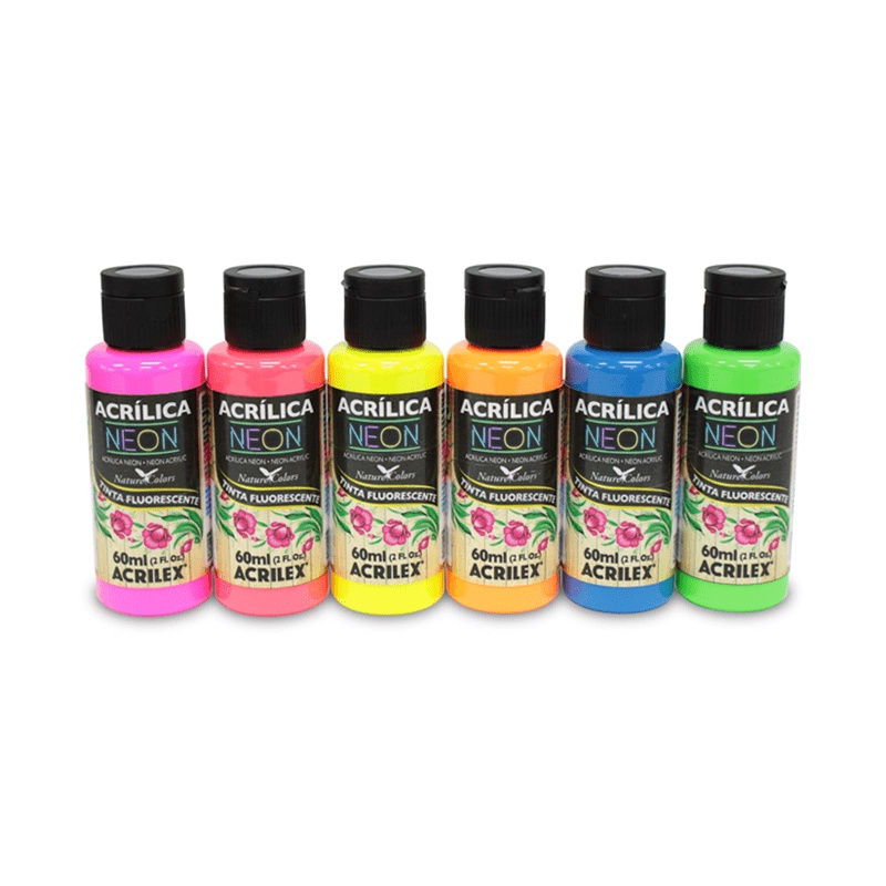 Tinta Acrílica Neon 60ml Acrilex