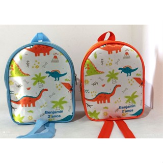 10 mochilas personalizadas , Mochilinha para Aniversario Nylon Lembrancinhas Festa, dino, dinossauros, dino fofos, jurassic park,