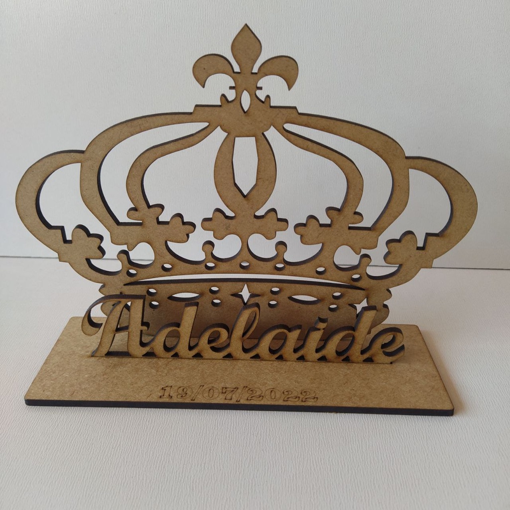 Decoração Centro de Mesa Coroa Princesa Personalizada Com Nome Lembranças Enfeites Mesa Lembrancinhas Festa Aniversario