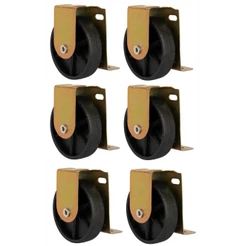 Rodinha Para Cama Auxiliar Bicama Kit 6 Peças Reforçada Metal