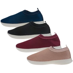 Tênis Calce Fácil Com Elastico Confortavel -Kit 2 Pares, Mesma Numeração-