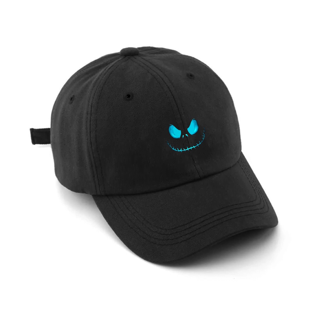 Bone preto baseball Sorriso Caveira Skull Preto com regulagem de tamanho