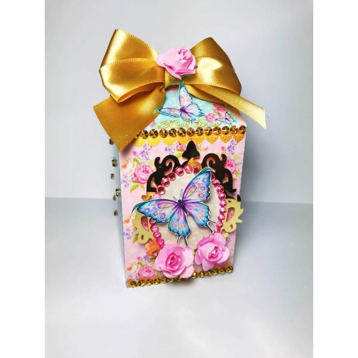 kit  30 mimos personalizados Caixinhas para Aniversario LEMBRANCINHA DE FESTA TEMA: BORBOLETAS / cod.23 LEIA A DESCRIÇAO.