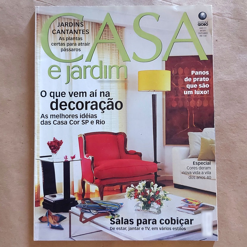 Revista Casa E Jardim Casa Cor Salas Decoração 597 Outubro 2004 S2