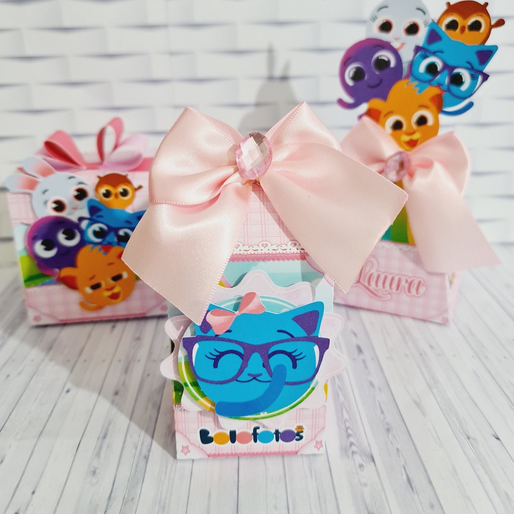 kit  30 mimos personalizados Caixinhas para Aniversario LEMBRANCINHA DE FESTA TEMA: BOLO FOFOS / cod.38 LEIA A DESCRIÇAO.