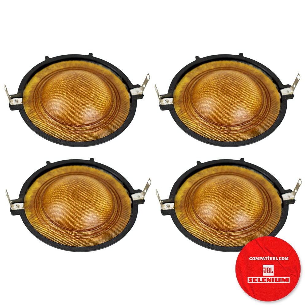 4x Reparo Driver Compatível JBL Selenium D 200 Corneta 8 Ohms Qsd 20 100w em Oferta na Shopee