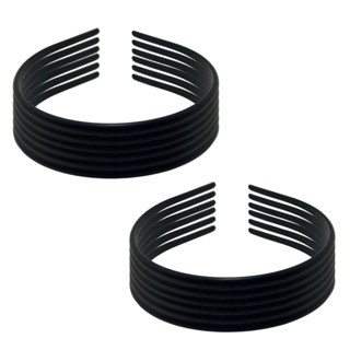 60 Tiara Arco Arquinho Extra Fina Simples Lisa Preta 5mm