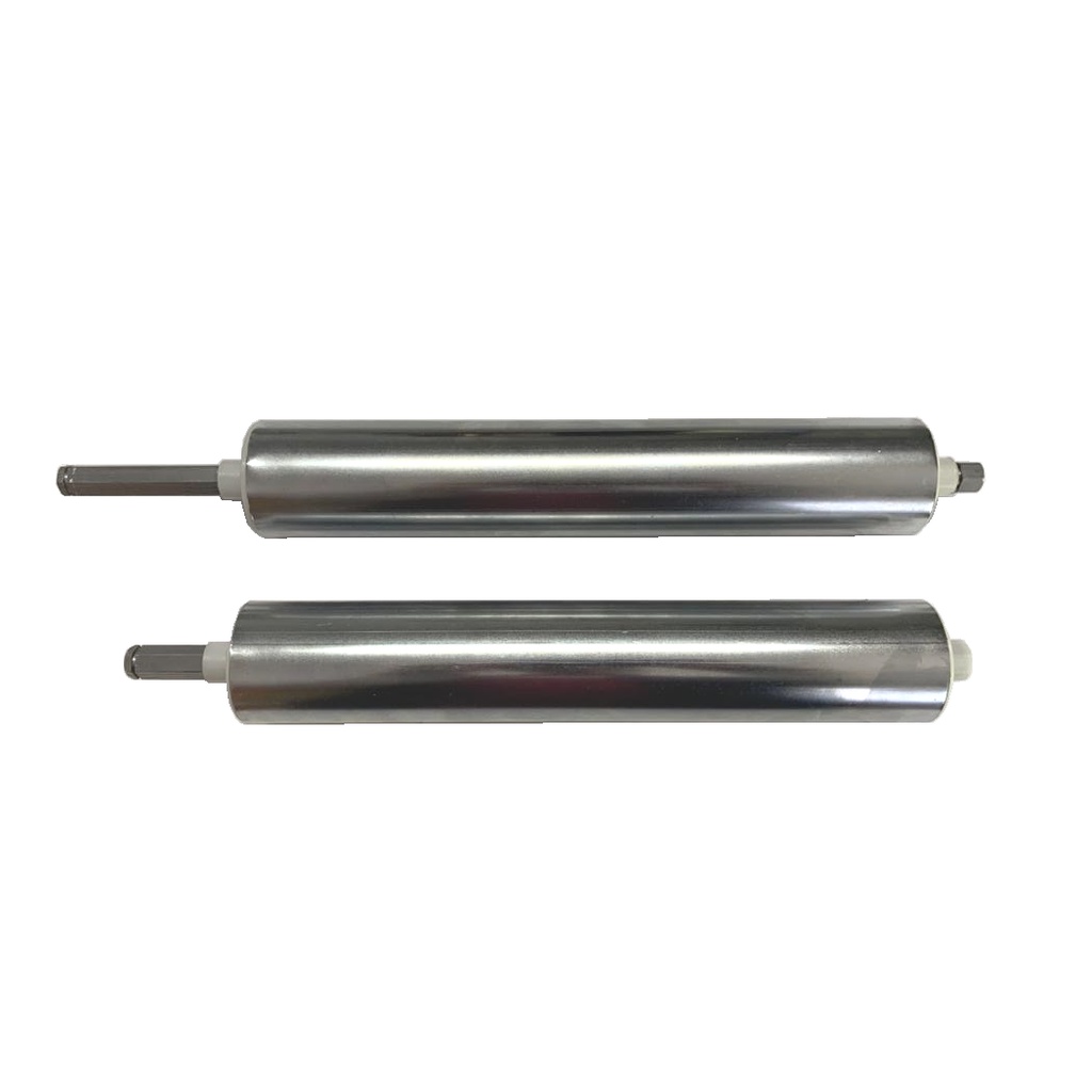 Kit rolos 28cm cromado reposição para cilindro laminadora elétrico Malta