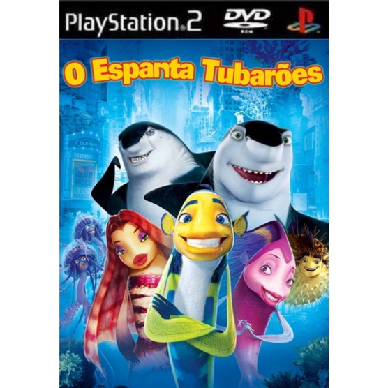 O Espanta Tubarões (Shark Tale) jogos de PS2 com capinha e encarte