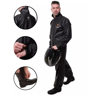 Capa de Chuva Masculina PVC Pioneira Combate Pvc Impermeável Moto G76