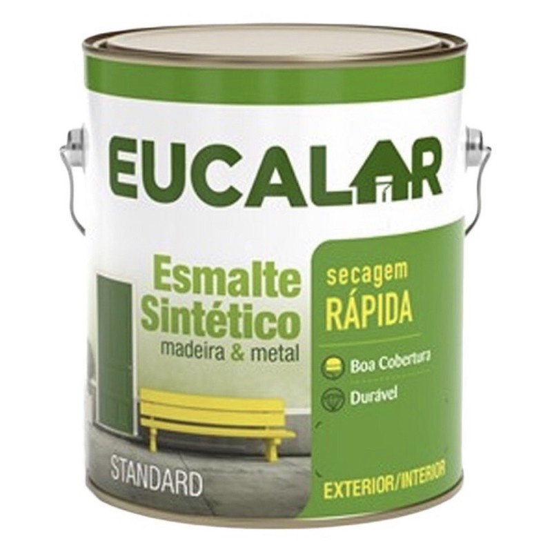 Tinta Esmalte Sintético Eucalar 225ml Eucatex Varias Cores Tinta Para Metais E Madeiras Tinta Oleo Esmalte Sintetico
