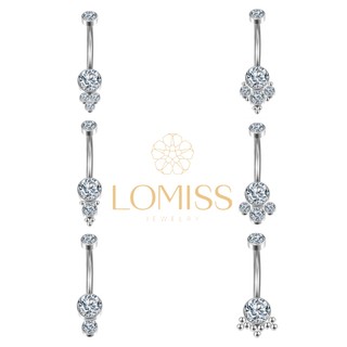 Piercing Umbigo Banana Aço Cirúrgico Indiano Zircônia Lomiss piercing em Oferta na Shopee