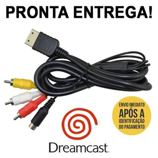 Cabo Av S-video Dreamcast Reforçado Ótima Qualidade Dc Novo!