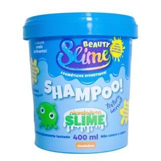 Shampoo  Infantil  - Shampote Azul Beauty Slime Diversão 400ml Nick