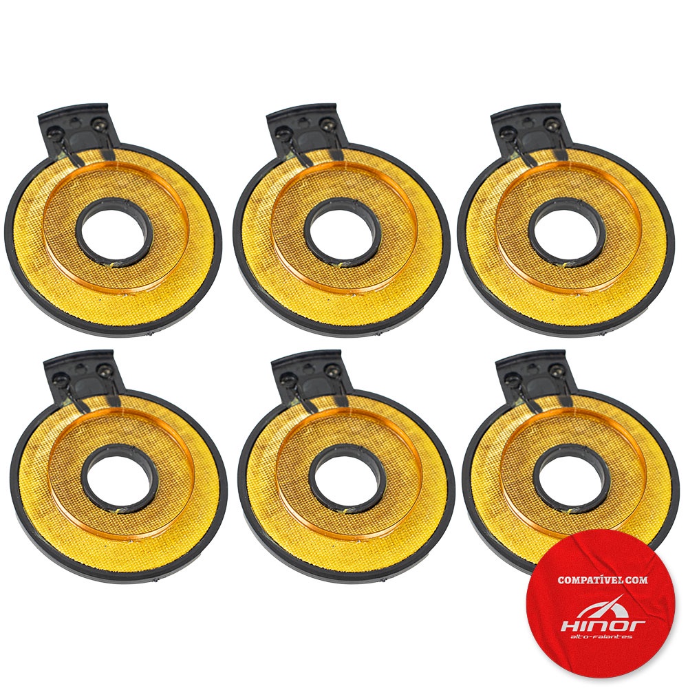 6x Reparo Driver Hi 300 Tweeter 8 Ohms 100w Hi 320 Hinor em Oferta na Shopee